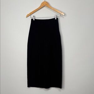 Boden Black Straight Jersey Midi Pencil Skirt Size 2
